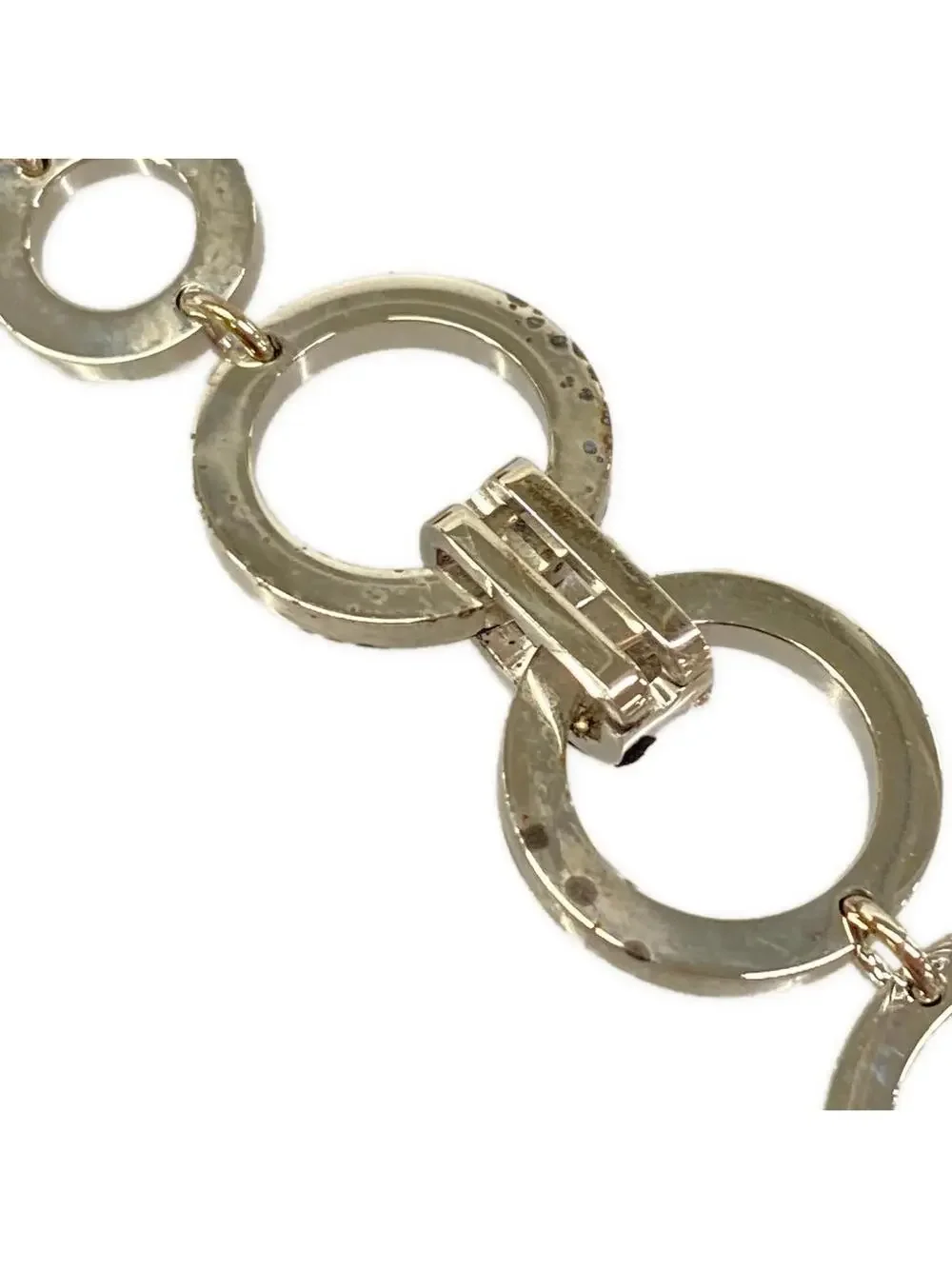 Chanel Silver Hardware Rhinestones Belt #292810C23B